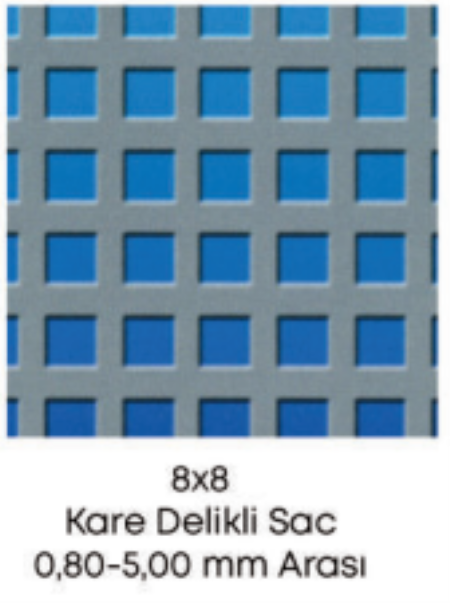 Kare Delikli Sac