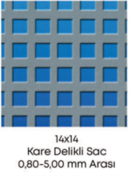 Kare Delikli Sac